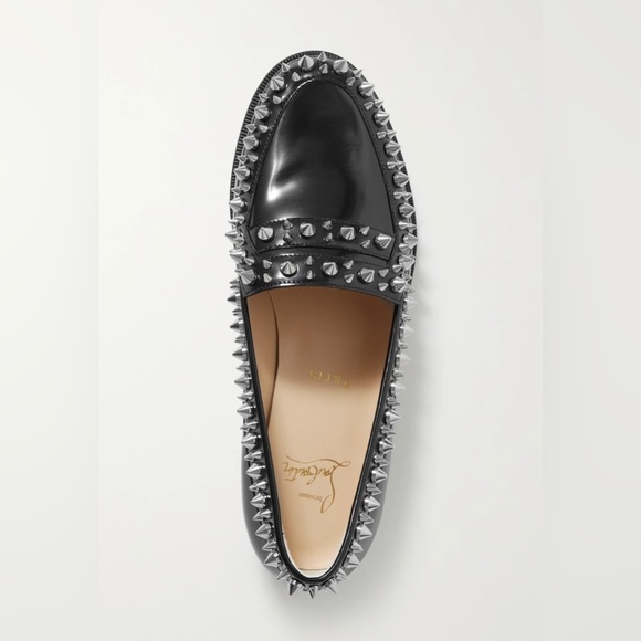 New Christian Louboutin Shoes Mattia Spikes Donna Loafers @louboutin size 35 - Picture 15 of 16